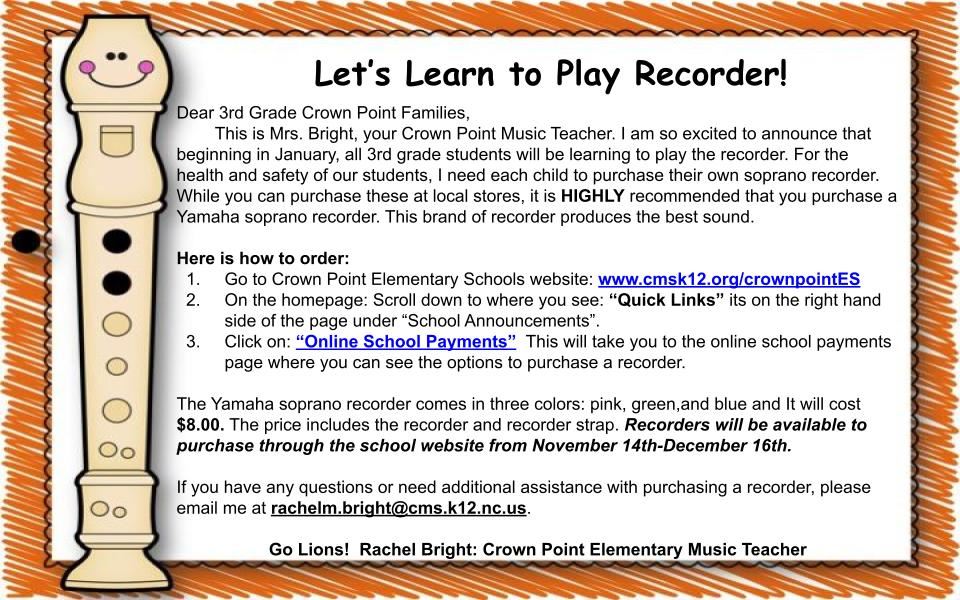  Order your recorder today!